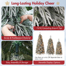 Snowy Cascading Christmas Trees 3-Piece Set