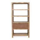 Shelf With Drawer - Beige Brown by Unique Piece Furniture