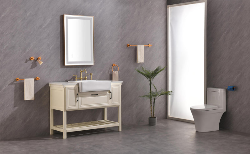 36x24 LED Lighted Bathroom Wall Mounted Mirror with High Lumen+Anti-Fog Separately Control