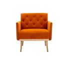 Accent Chair, leisure single sofa with Rose Golden feet