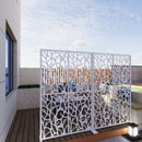 Metal Privacy Screens W3.8Ft x H6Ft Outdoor and Indoor Divider by HouseOfZazla