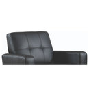 Track Arm Accent Chair With Tufted Upholstery - Black by HouseOfZazla