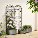 Metal Garden Trellis Rustproof Trellis For Climbing Plant Outdoor Flower Support by Unique Piece Furniture