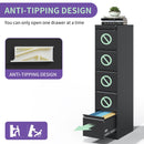 Steel Drawer Vertical File Cabinet With Lock For A4 Legal / Letter Size