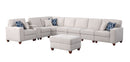 Ted - Sectional Sofa With Ottoman - Beige by Unique Piece Furniture