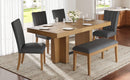TOPMAX Farmhouse Extendable Wood Dining Table Set for 6 by HouseOfZazla