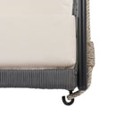 Outdoor Swing Sofa With Soft Cushions For Patio - Beige