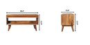 Solid Wood Bench With Upholstered Sea by HouseOfZazla