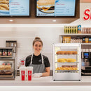 Yescom Pizza Food Warmer Commercial Countertop Display Case 3-Tier 15x15x20