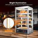 Yescom Pizza Food Warmer Commercial Countertop Display Case 5-Tier 15x15x28