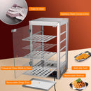 Yescom Pizza Food Warmer Commercial Countertop Display Case 5-Tier 15x15x28