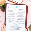 Yescom 8.5x14 Menu Covers Cafe Restaurant Red