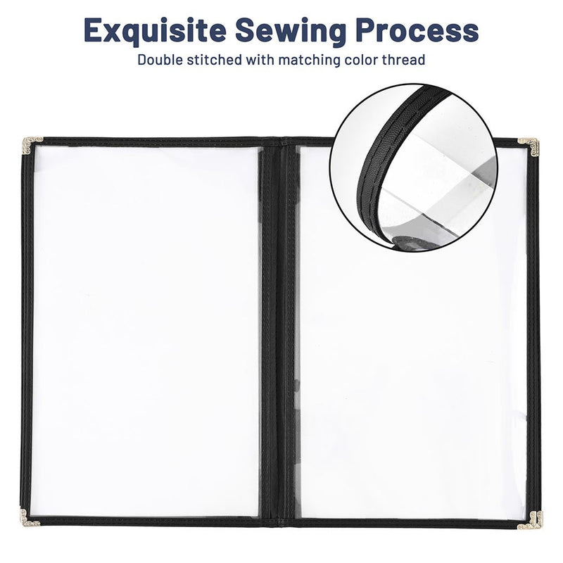 Yescom 8.5x14 Menu Covers Cafe Restaurant Black