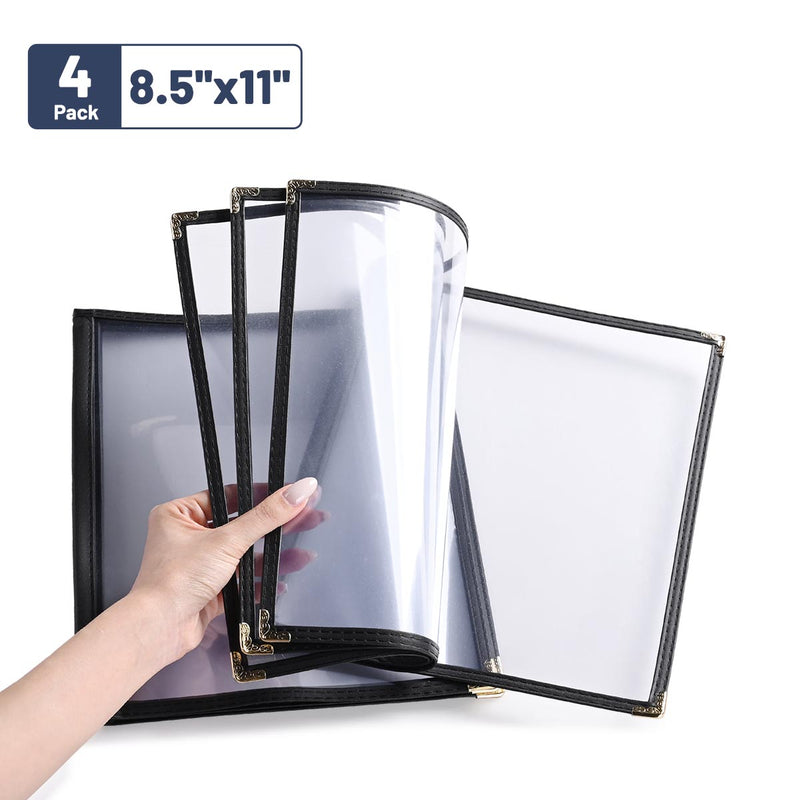 Yescom 8.5x11 Menu Covers Cafe Restaurant Black