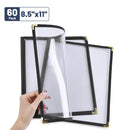 Yescom 8.5x11 Menu Covers Cafe Restaurant Black