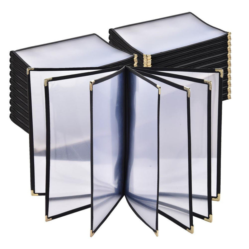 Yescom 8.5x14 Menu Covers Cafe Restaurant Black