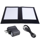 Yescom Personalized Menu Covers LED Menu Cover Dual Page 8.5x14in Set(5)