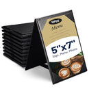 Yescom Table Tents Double Sided Cards Holder PU Leather