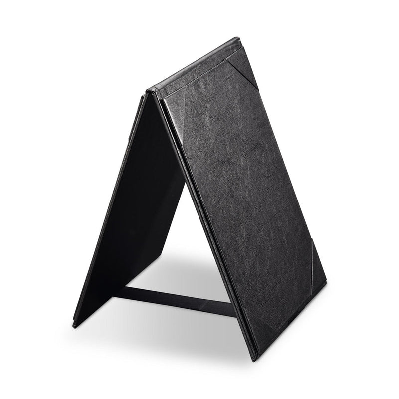 Yescom Table Tents Double Sided Cards Holder PU Leather