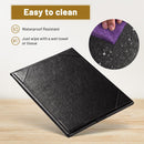 Yescom Table Tents Double Sided Cards Holder PU Leather