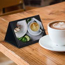 Yescom 3-Sided Table Tent Bar Cafe Cards Holder PU Leather