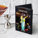 Yescom 3-Sided Table Tent Bar Cafe Cards Holder PU Leather