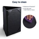 Yescom 3-Sided Table Tent Bar Cafe Cards Holder PU Leather