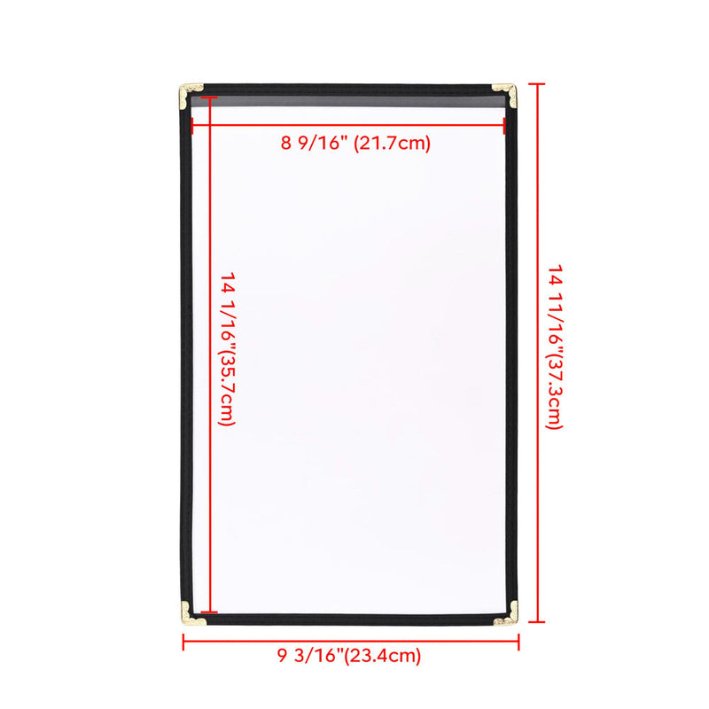 Yescom 8.5x14 Menu Covers Set(30) Single Page