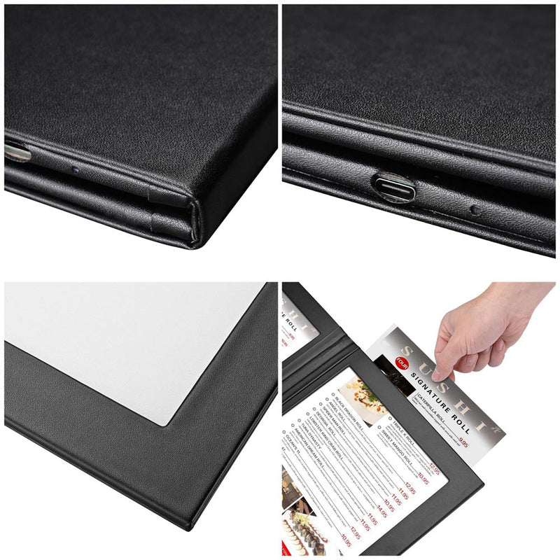 Yescom Personalized Menu Covers LED Menu Cover Dual Page 5.5x7in Set(5)