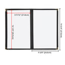 Yescom 8.5x14 PU Leather Menu Covers Set(10) 5-Page 8-View