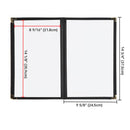 Yescom 8.5x14 PU Leather Menu Covers Set(10) 5-Page 8-View