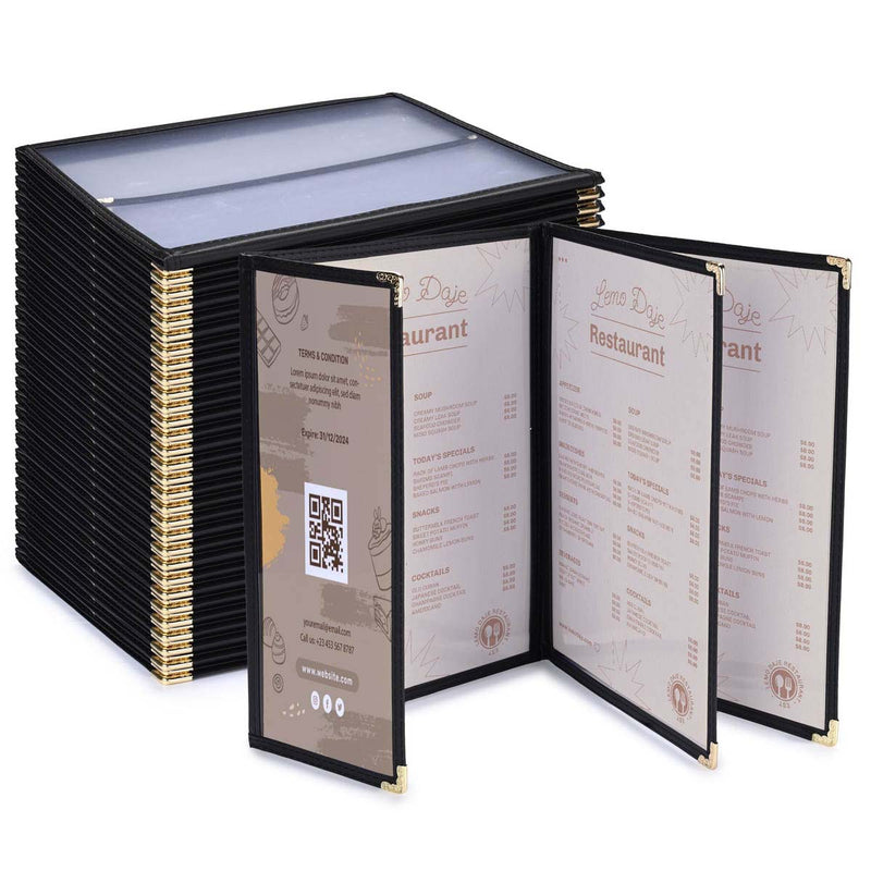 Yescom 30x Menu Covers Cafe Restaurant 8.5x11 & 4.25x11