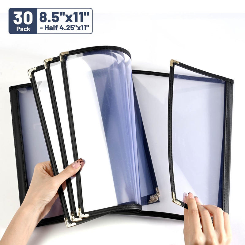 Yescom 30x Menu Covers Cafe Restaurant 8.5x11 & 4.25x11