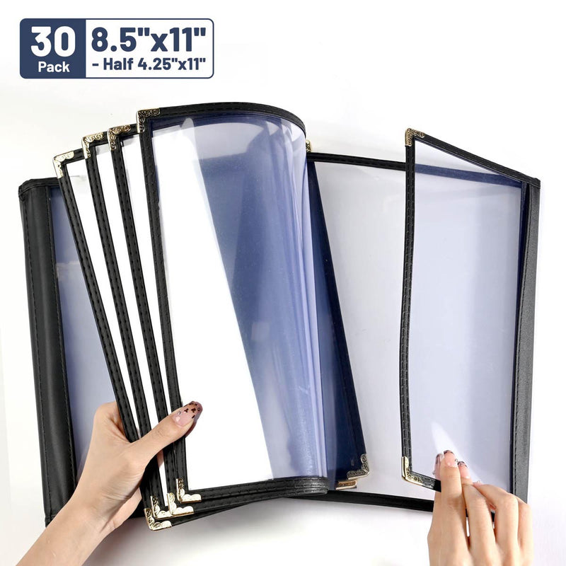 Yescom 30x Menu Covers Cafe Restaurant 8.5x11 & 4.25x11