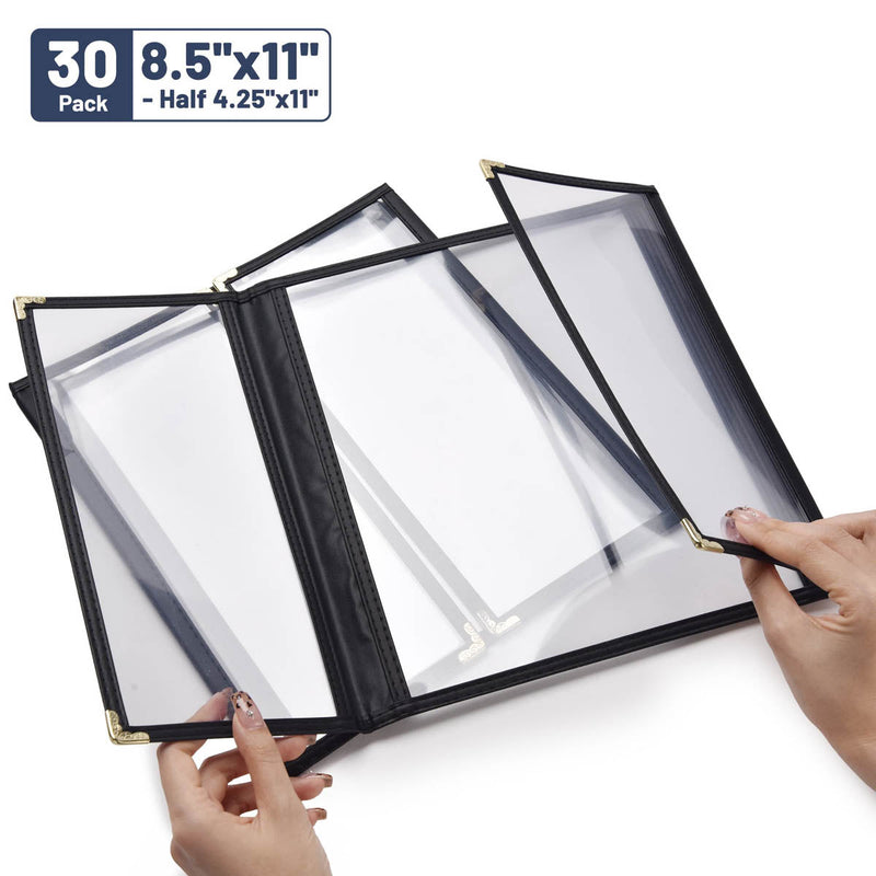 Yescom 30x Menu Covers Cafe Restaurant 8.5x11 & 4.25x11