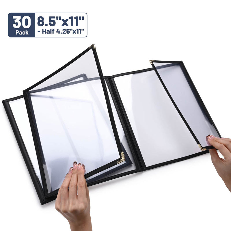 Yescom 30x Menu Covers Cafe Restaurant 8.5x11 & 4.25x11