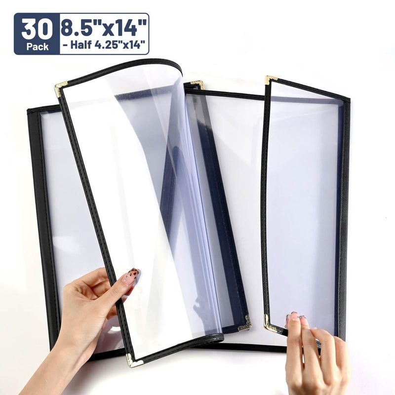 Yescom 30x Menu Covers Cafe Restaurant 8.5x14 & 4.25x14