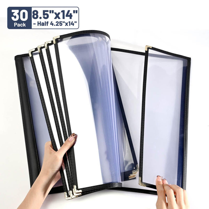 Yescom 30x Menu Covers Cafe Restaurant 8.5x14 & 4.25x14