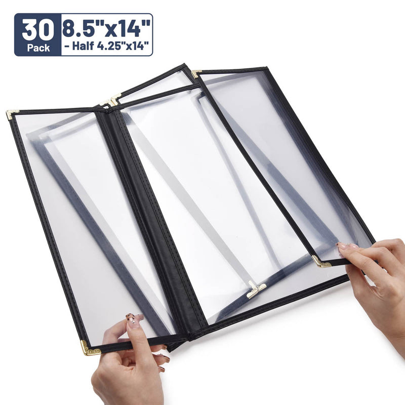 Yescom 30x Menu Covers Cafe Restaurant 8.5x14 & 4.25x14