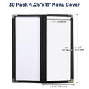 Yescom 30x Menu Covers Bistro Wine List Holder 4.25x11