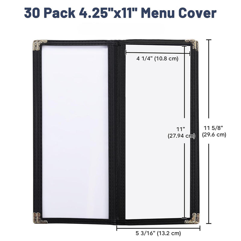 Yescom 30x Menu Covers Bistro Wine List Holder 4.25x11