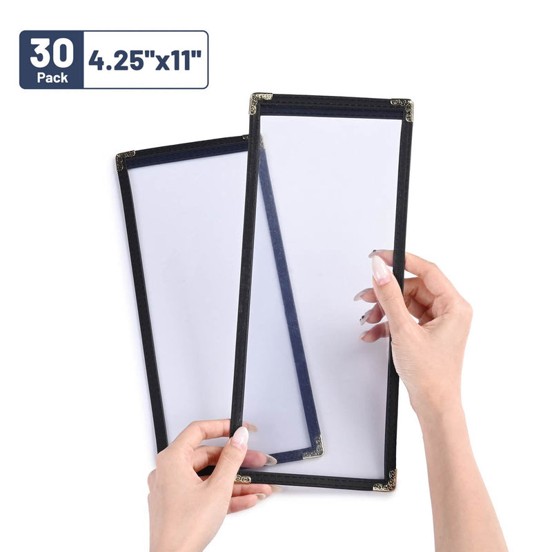 Yescom 30x Menu Covers Bistro Wine List Holder 4.25x11