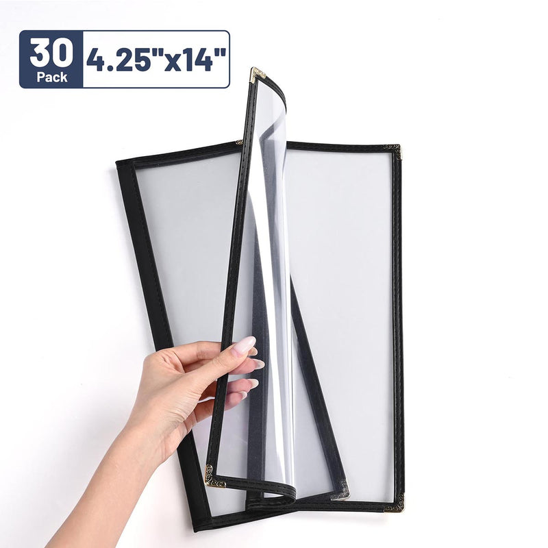 Yescom 30x Menu Covers Bistro Wine List Holder 4.25x14