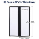 Yescom 30x Menu Covers Bistro Wine List Holder 4.25x14