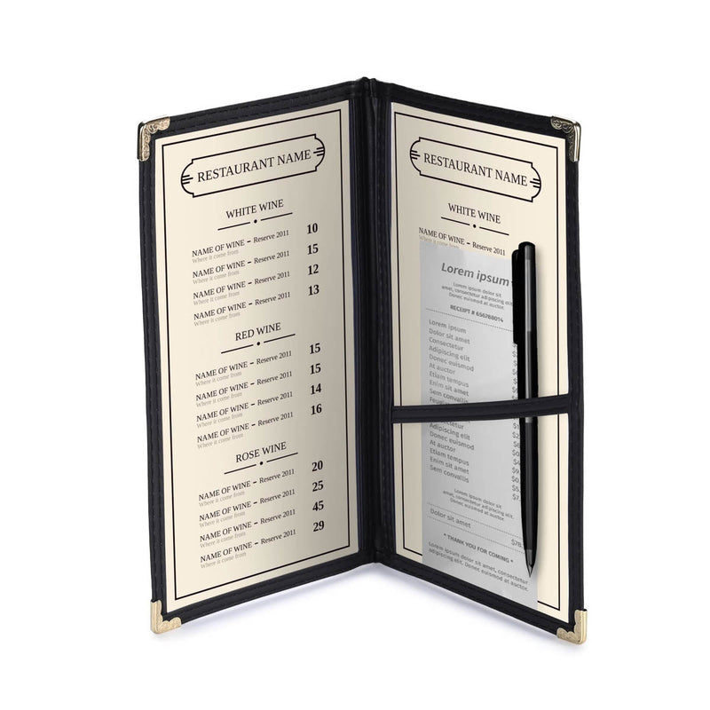 Yescom 30x Check Presenters Restaurant Server Book 5x9in