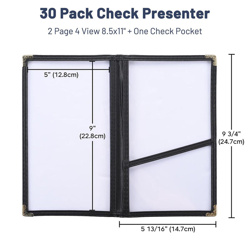 Yescom 30x Check Presenters Restaurant Server Book 5x9in