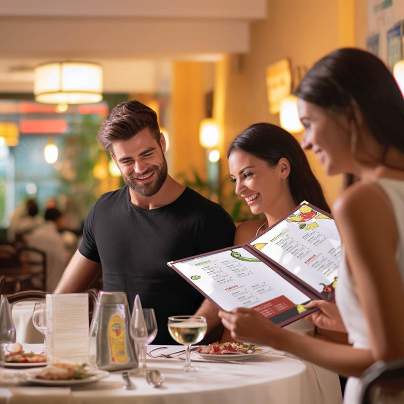 Yescom 8.5x11 Menu Covers Cafe Restaurant Red