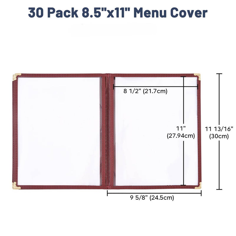 Yescom 8.5x11 Menu Covers Cafe Restaurant Red