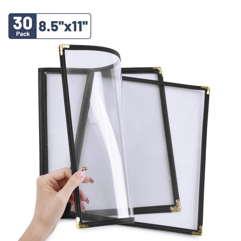 Yescom 8.5x11 Menu Covers Cafe Restaurant Black