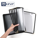 Yescom 8.5x11 Menu Covers Cafe Restaurant Black